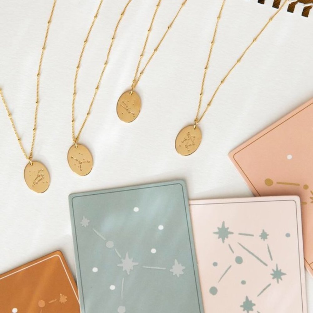Taurus Constellation Minimalist Zodiac Necklace - Picture 4 of 12